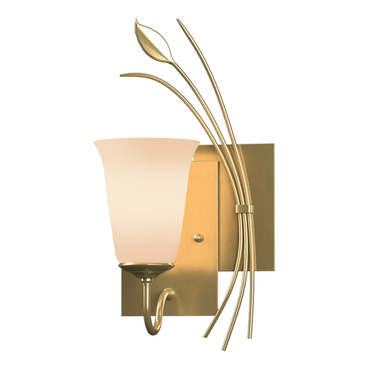 Forged Leaf Sconce - Modern Brass - Right-Facing by Hubbardton Forge