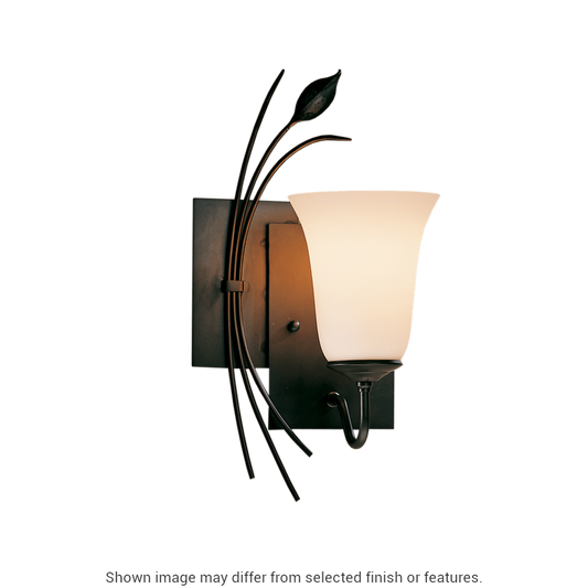 Forged Leaf Sconce - White - Left-Facing by Hubbardton Forge