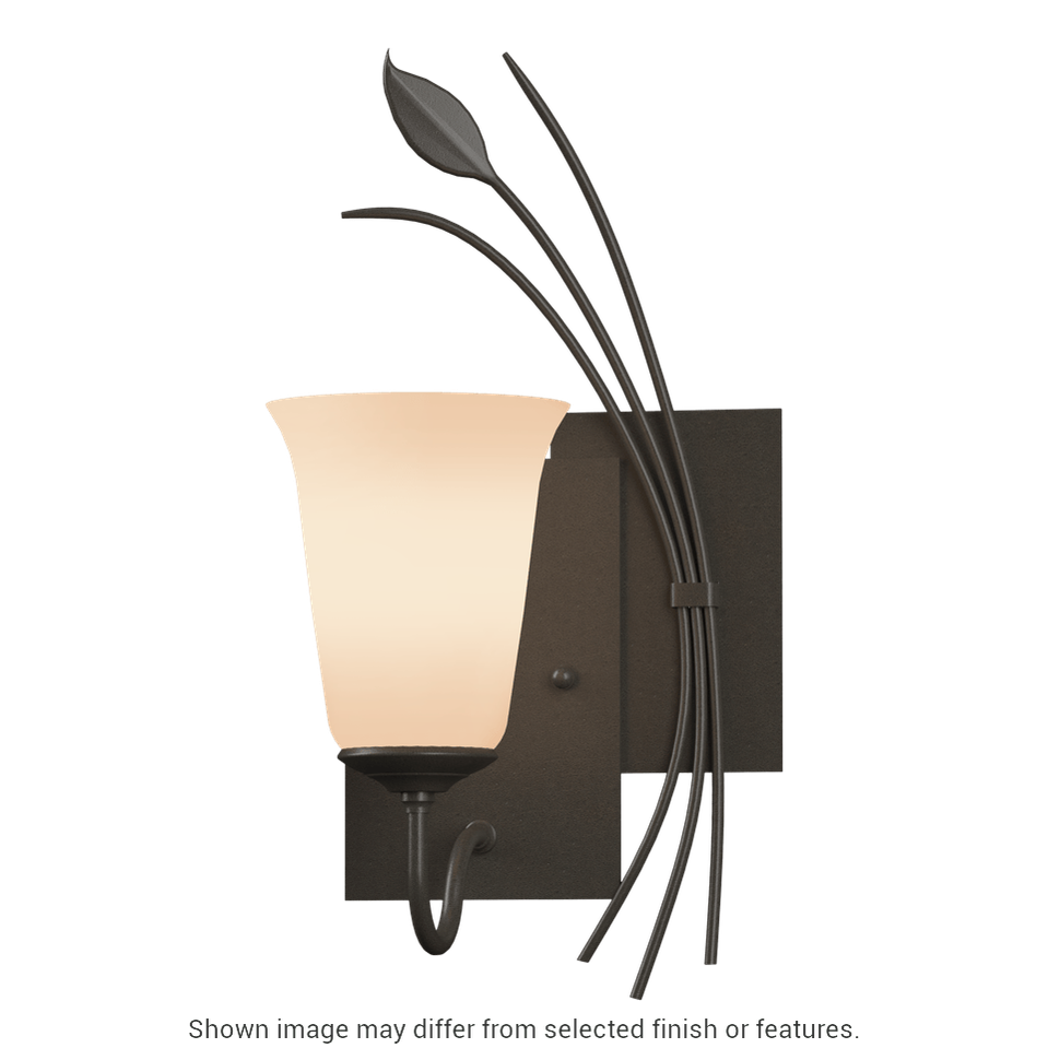 Forged Leaf Sconce - White - Right-Facing by Hubbardton Forge