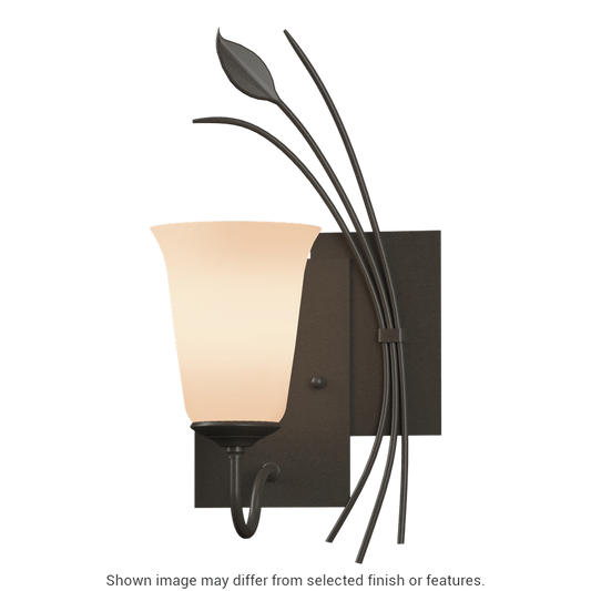 Forged Leaf Sconce - White - Right-Facing by Hubbardton Forge