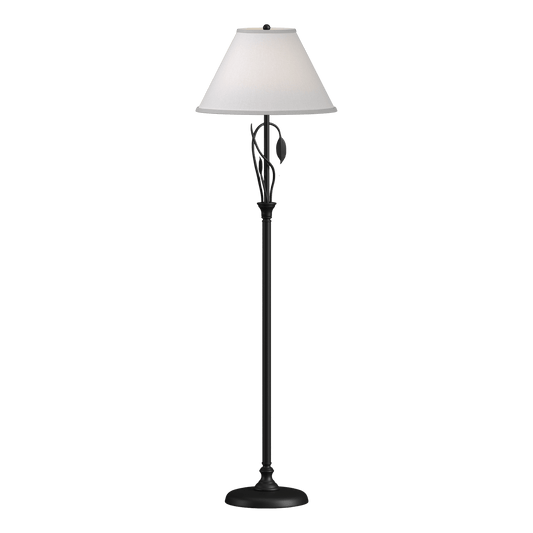 Forged Leaves and Vase Floor Lamp - Black by Hubbardton Forge