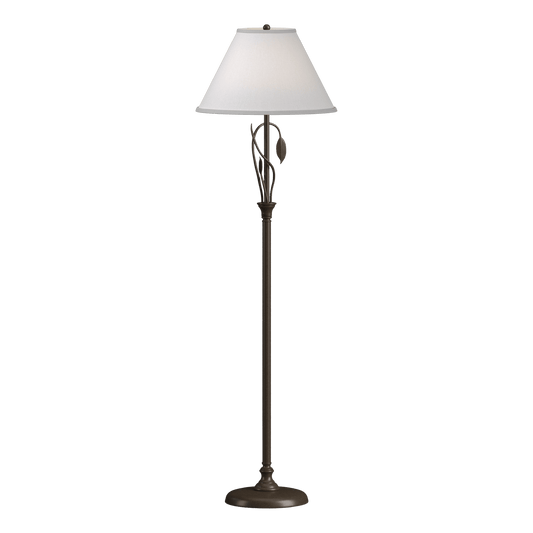 Forged Leaves and Vase Floor Lamp - Bronze by Hubbardton Forge