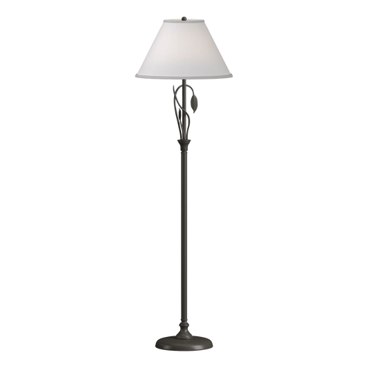 Forged Leaves and Vase Floor Lamp - Dark Smoke by Hubbardton Forge