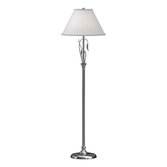 Forged Leaves and Vase Floor Lamp - Sterling by Hubbardton Forge