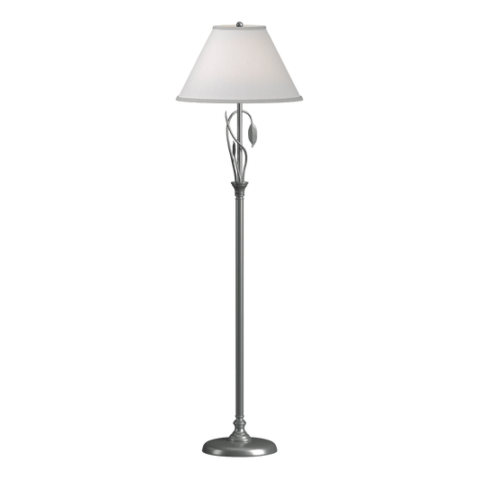 Forged Leaves and Vase Floor Lamp - Vintage Platinum by Hubbardton Forge