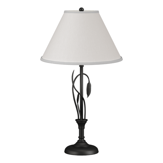 Forged Leaves and Vase Table Lamp - Black by Hubbardton Forge