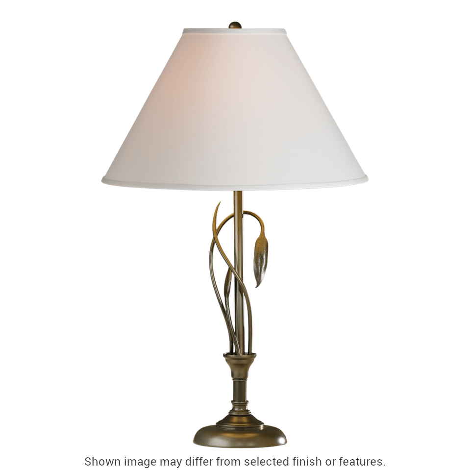 Forged Leaves and Vase Table Lamp - Ink by Hubbardton Forge