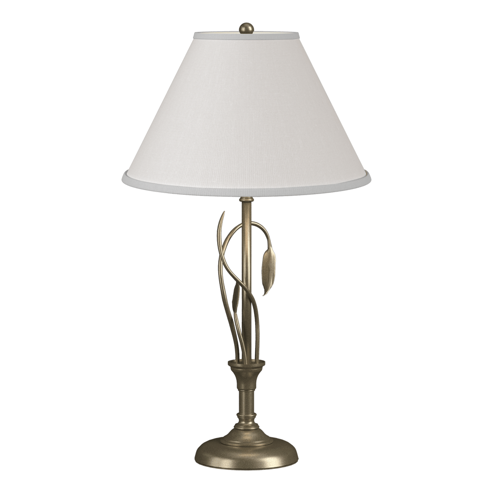 Forged Leaves and Vase Table Lamp - Soft Gold by Hubbardton Forge