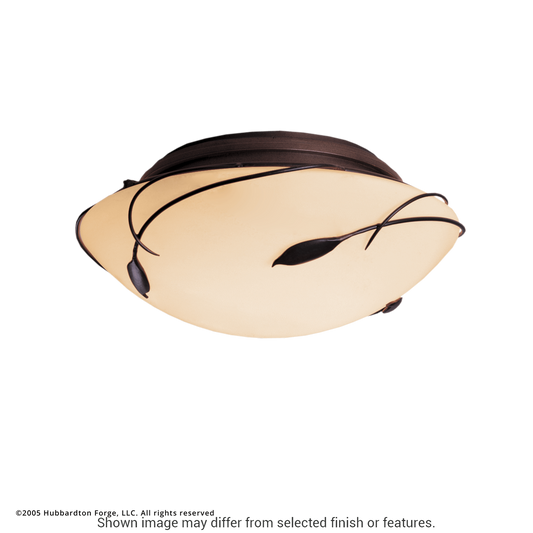 Forged Leaves Flush Mount - White by Hubbardton Forge