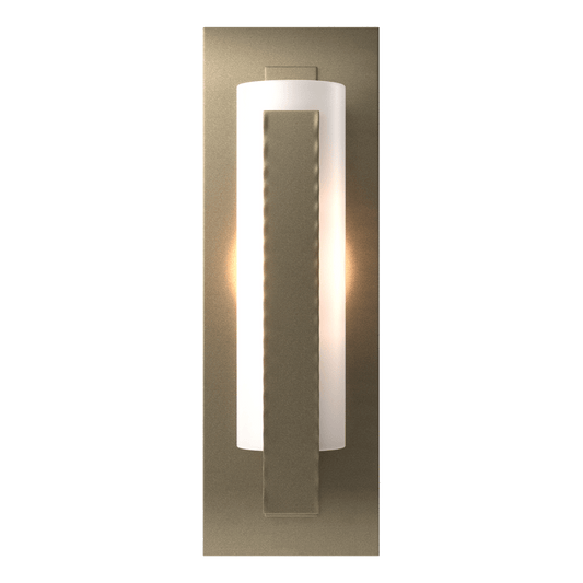 Forged Vertical Bar Sconce Steel Backplate - Soft Gold by Hubbardton Forge