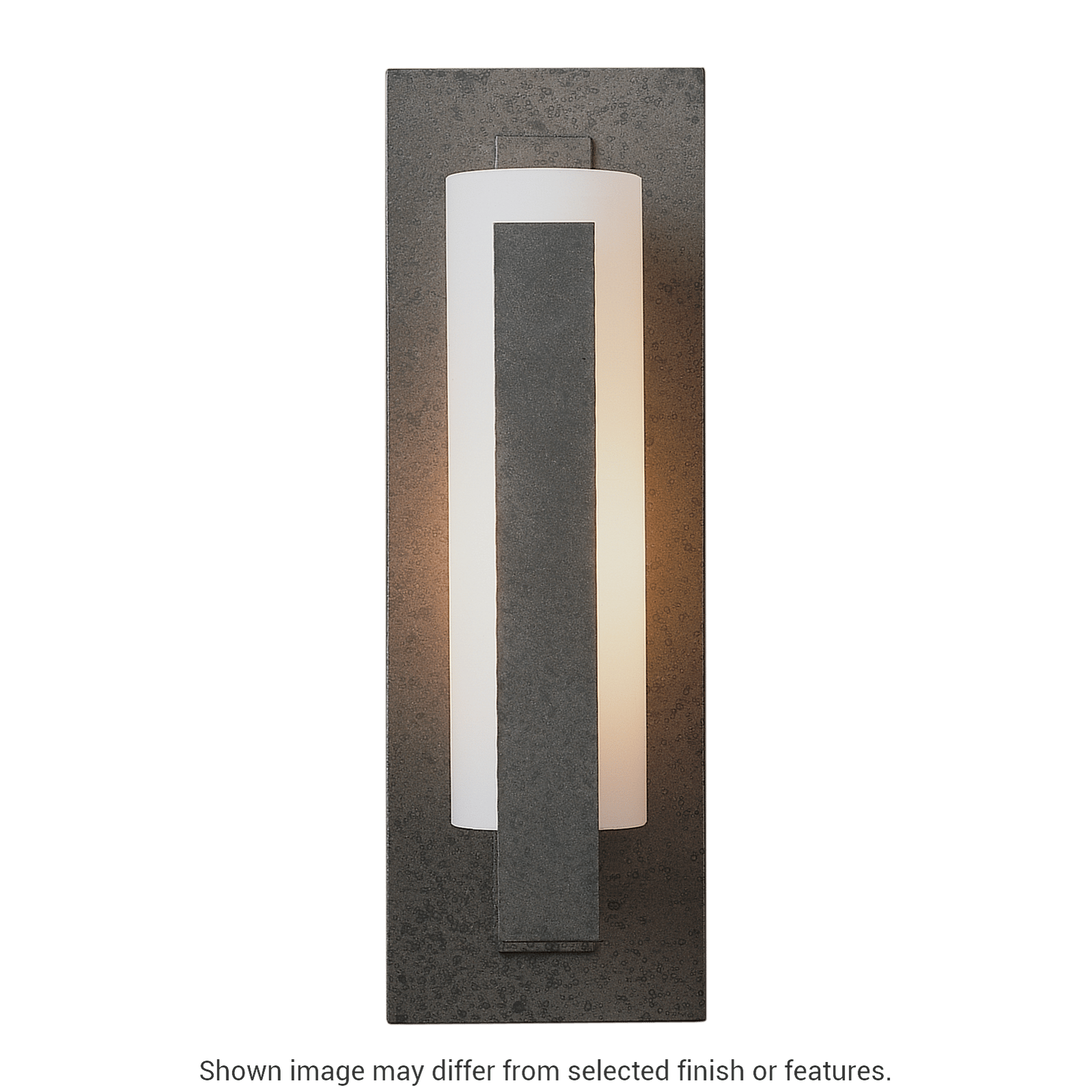 Forged Vertical Bar Sconce Steel Backplate - White by Hubbardton Forge