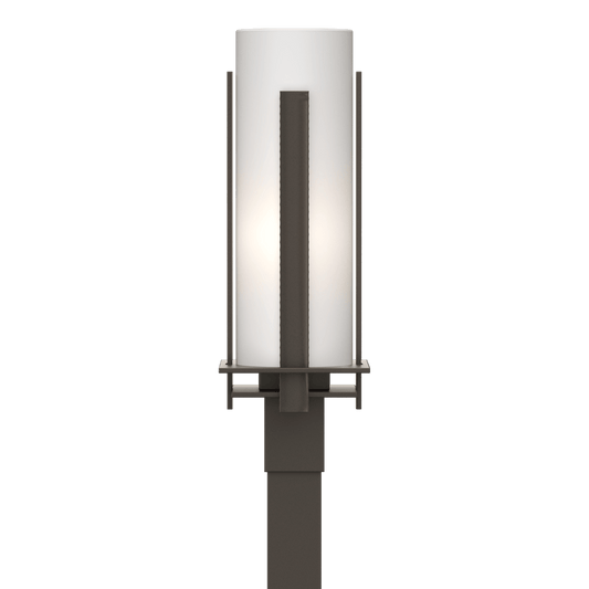 Forged Vertical Bars Outdoor Post Light - Coastal Dark Smoke by Hubbardton Forge
