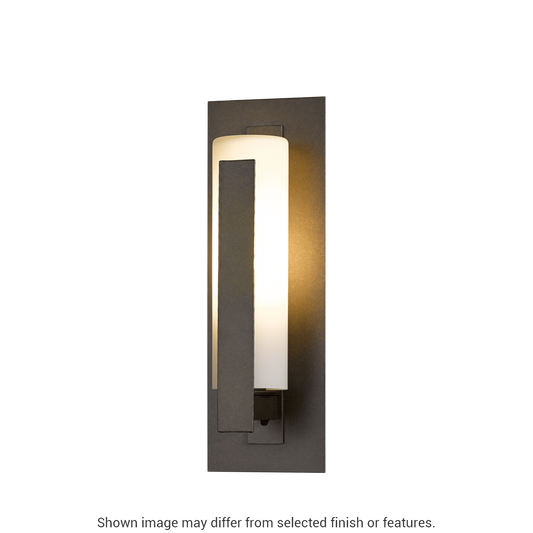 Forged Vertical Bars Small Outdoor Sconce - White by Hubbardton Forge