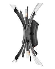 Vida Two Light Wall Sconce by Fredrick Ramond - Contemporary Design with Crystal Accents, Dimmable, 17.25"H