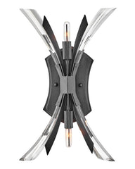 Vida Two Light Wall Sconce by Fredrick Ramond - Contemporary Design with Crystal Accents, Dimmable, 17.25"H
