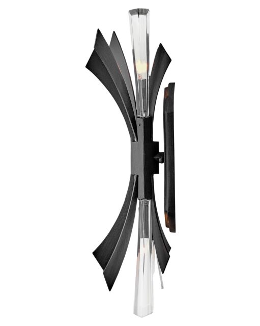 Vida Two Light Wall Sconce by Fredrick Ramond - Contemporary Design with Crystal Accents, Dimmable, 17.25"H