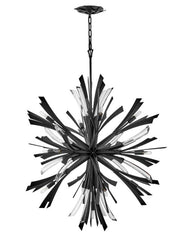 Vida Large Orb Ceiling Light Fixture by Fredrick Ramond - 13 Bulbs, Dimmable, Elegant Design