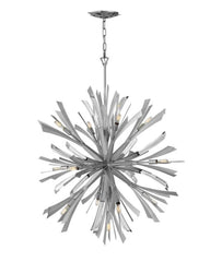 Vida Large Orb Ceiling Light Fixture by Fredrick Ramond - 13 Bulbs, Dimmable, Elegant Design