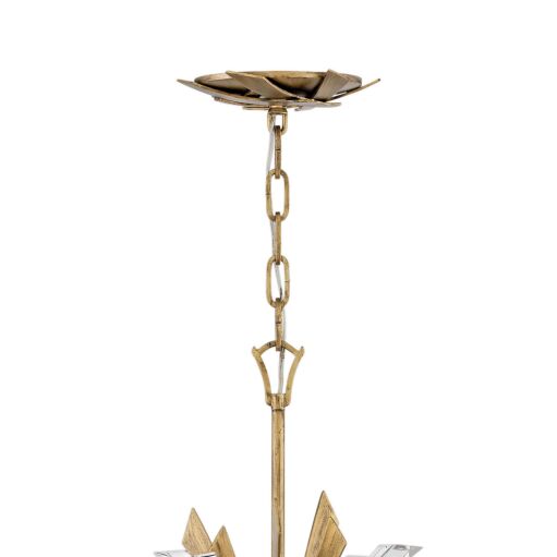 Vida Medium Single Tier Pendant Light by Fredrick Ramond - Modern Oval Design, Crystal Accents