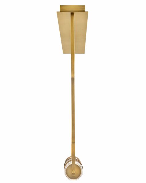 Cy Large Linear Hanging Light By Fredrick Ramond - Dimmable LEDs, Clear & Etched Opal Glass, Adjustable Height