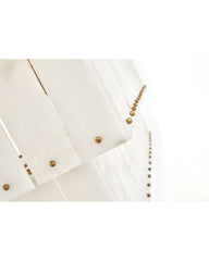 Simone Medium 8-Light Linear Chandelier with Natural Alabaster Panels - Fredrick Ramond FR47756BNG