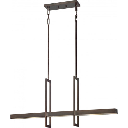 Frame - LED Island Pendant - Hazel Bronze Finish - Satco 62-116