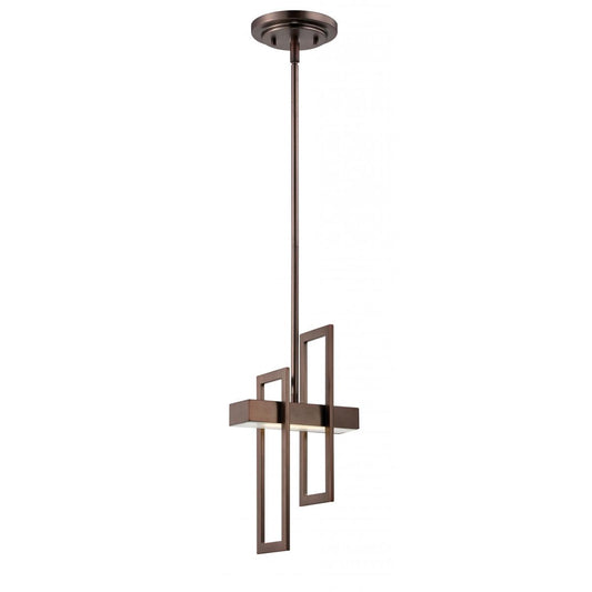 Frame - LED Pendant Fixture - Hazel Bronze Finish - Satco 62-126