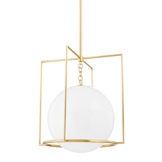 Frankie Large Pendant - 1-Light - Aged Brass - Mitzi H648701L-AGB