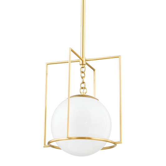 Frankie Small Pendant - 1-Light - Aged Brass - Mitzi H648701S-AGB