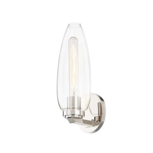 Fresno Wall Sconce - 1-Light - Polished Nickel - Troy Lighting B4313-PN