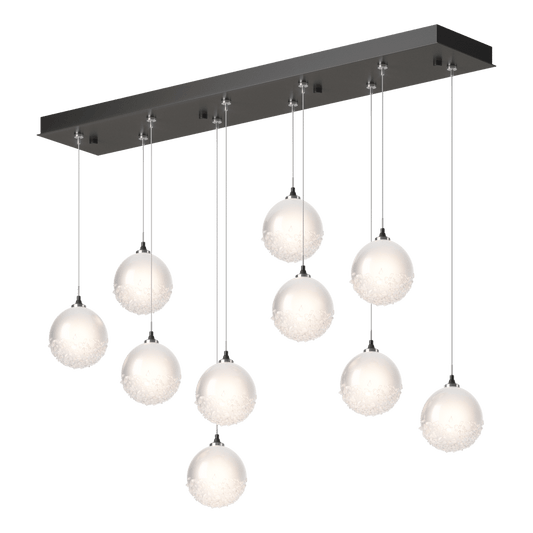 Fritz Globe 10-Light Pendant - Dark Smoke by Hubbardton Forge