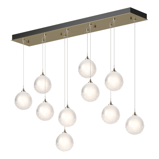 Fritz Globe 10-Light Pendant - Modern Brass by Hubbardton Forge