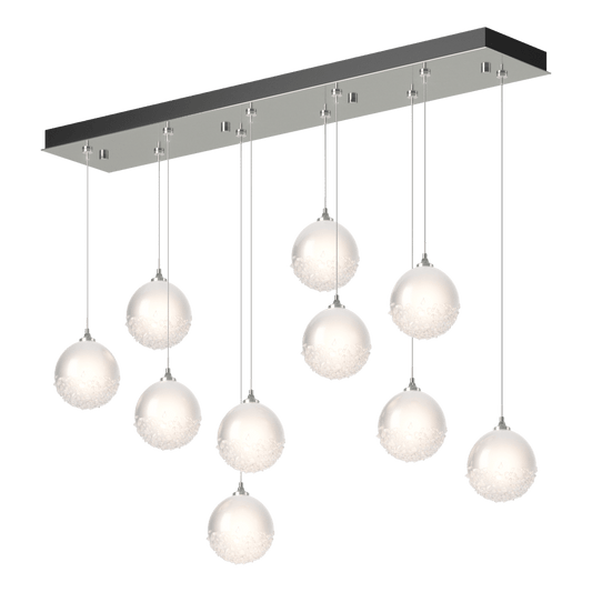 Fritz Globe 10-Light Pendant - Sterling by Hubbardton Forge