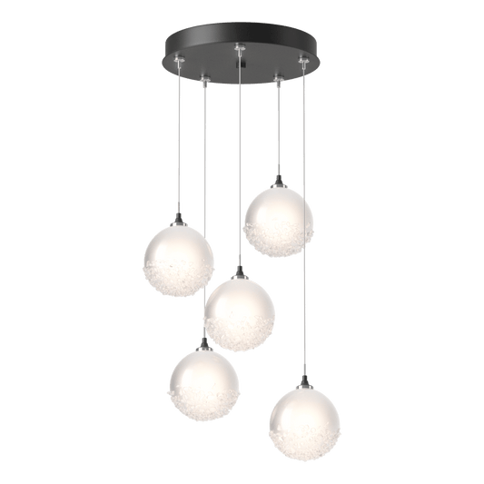 Fritz Globe 5-Light Pendant - Black by Hubbardton Forge