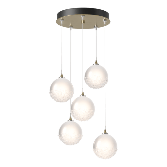 Fritz Globe 5-Light Pendant - Modern Brass by Hubbardton Forge