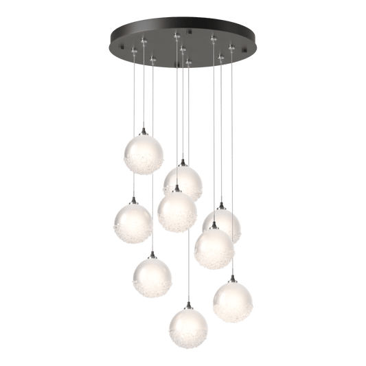 Fritz Globe 9-Light Pendant - Dark Smoke by Hubbardton Forge