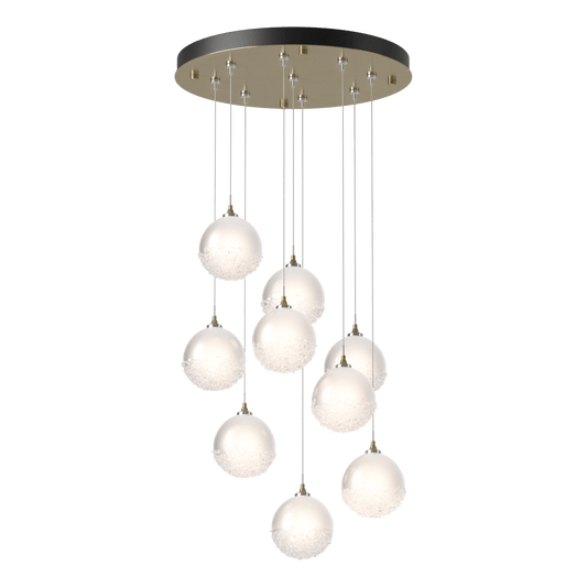 Fritz Globe 9-Light Pendant - Modern Brass by Hubbardton Forge