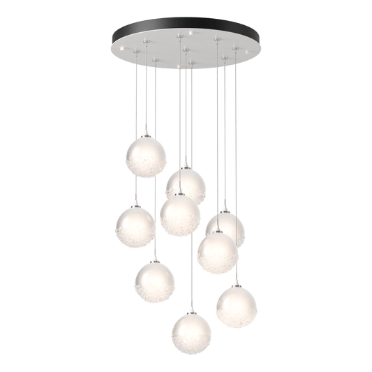 Fritz Globe 9-Light Pendant - White by Hubbardton Forge