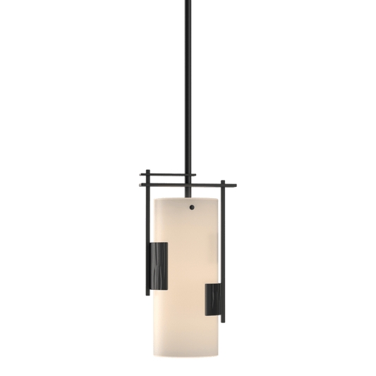 Fullered Impressions Mini Pendant - Black by Hubbardton Forge