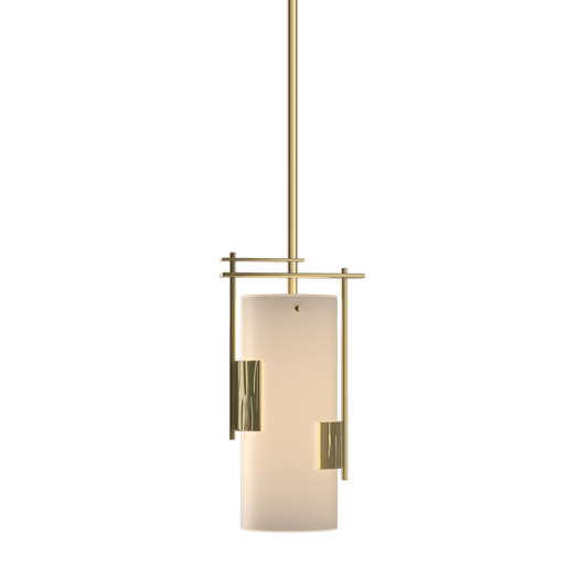 Fullered Impressions Mini Pendant - Modern Brass by Hubbardton Forge