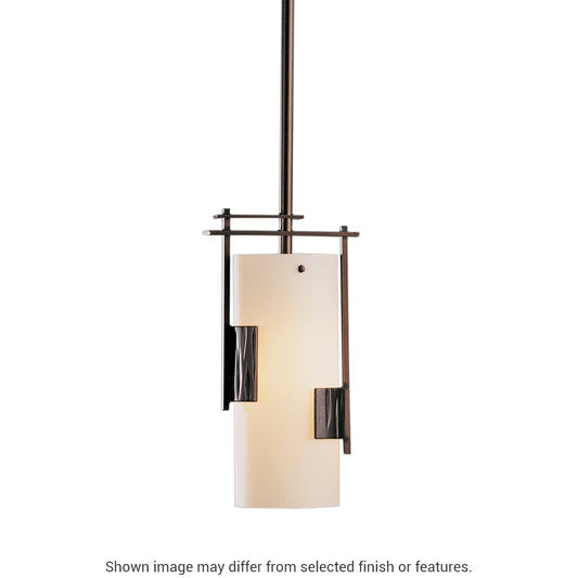 Fullered Impressions Mini Pendant - White by Hubbardton Forge