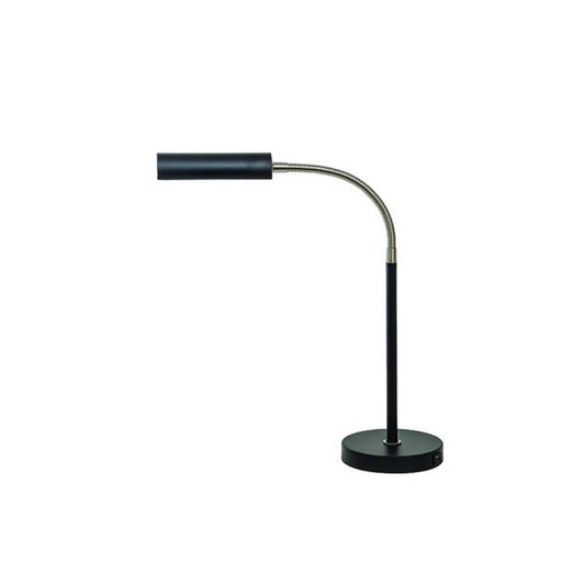 Fusion Table Lamp - FN150-BLK/SN - Black/Satin Nickel by House of Troy