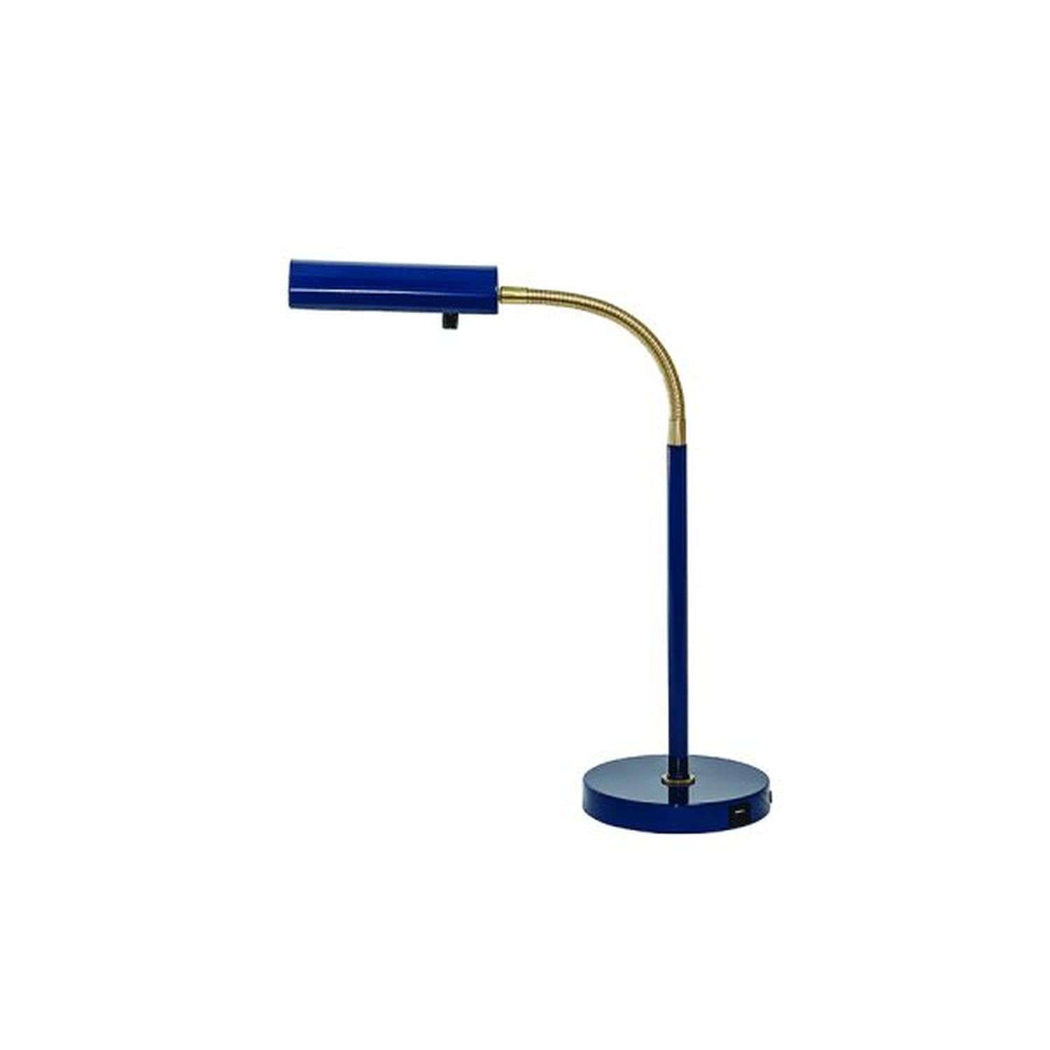 Fusion Table Lamp - FN150-NB/SB - Navy Blue/Satin Brass by House of Troy