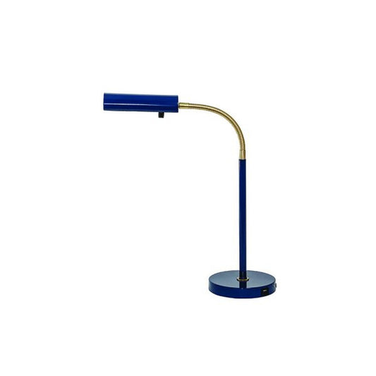 Fusion Table Lamp - FN150-NB/SB - Navy Blue/Satin Brass by House of Troy