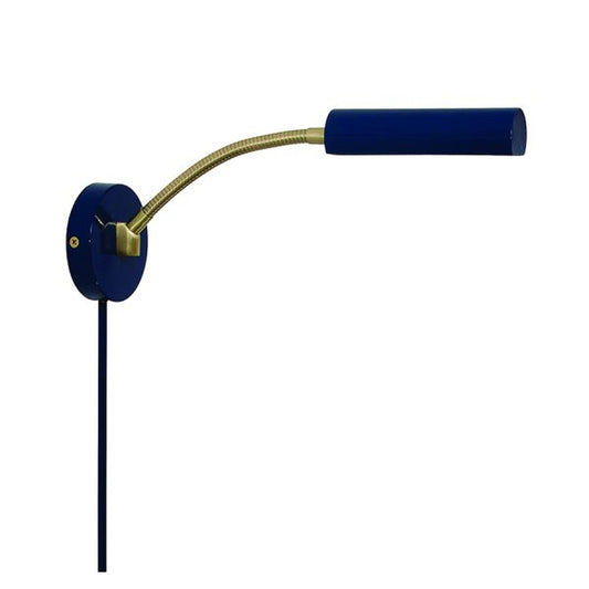 Fusion Wall Lamp - FN175-NB/SB - Navy Blue/Satin Brass by House of Troy