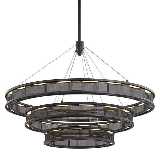 Fuze Chandelier - 1-Light - Soft Off Black - Troy Lighting F6866-SFB
