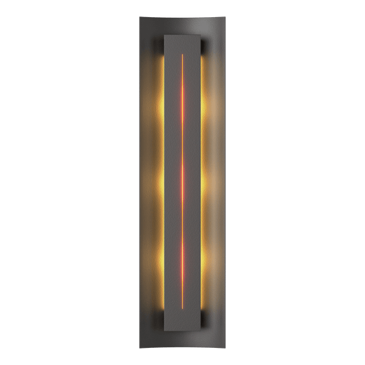 Gallery Sconce - Black - Amber Glass by Hubbardton Forge
