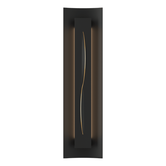 Gallery Sconce - Black - Ivory Art Glass by Hubbardton Forge