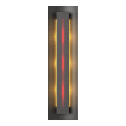 Gallery Sconce - Black - Red Glass by Hubbardton Forge