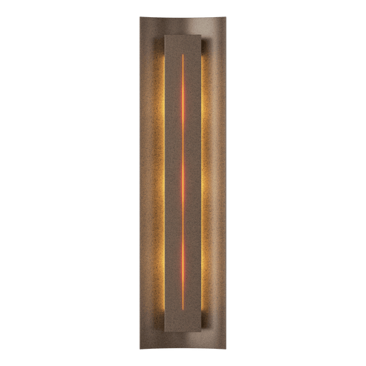 Gallery Sconce - Bronze - Amber Glass by Hubbardton Forge